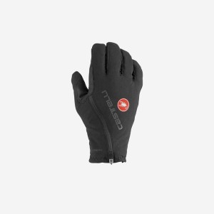 Black Men Castelli ESPRESSO GT Gloves | HWSAT-2345