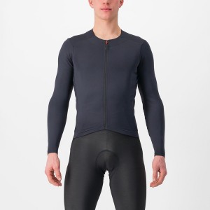 Black Men Castelli FLY LS Jersey | QDPLV-6538