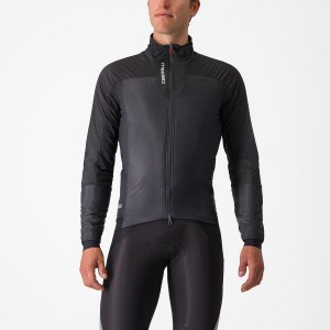 Black Men Castelli FLY THERMAL Jackets | QFYVG-2163