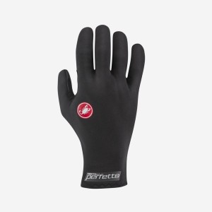 Black Men Castelli PERFETTO RoS Gloves | FZAMX-8397