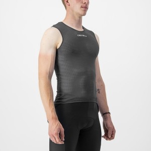 Black Men Castelli PRO MESH 2.0 SLEEVELESS Base Layer | HBZNE-7806