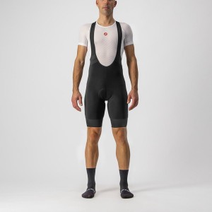 Black Men Castelli TUTTO NANO Bib Shorts | GIWSC-6350