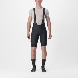 Black Men Castelli UNLIMITED CARGO Bib Shorts | LGPOY-7369