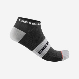 Black White Men Castelli LOWBOY 2 Socks | XFBRA-3296