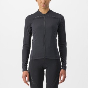 Black Women Castelli ANIMA 4 LONG SLEEVE Jersey | SFVYT-2780