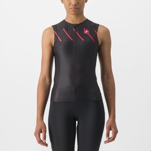 Black Women Castelli FREE 2 W TRI SINGLET Suits | PXLIZ-4051