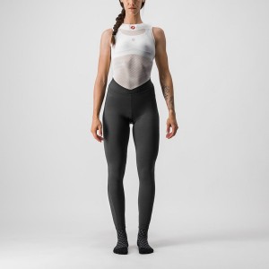 Black Women Castelli MENO WIND W Leggings | UNOKH-0317