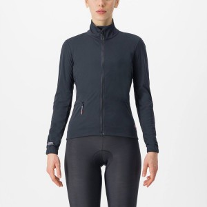 Black Women Castelli VENTO TRAIL Jackets | JSDEW-7064