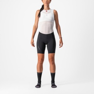 Black / Black Women Castelli VELOCISSIMA 3 Shorts | MNTIX-2157