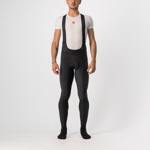 Black / Red Men Castelli VELOCISSIMO 5 Bib Tights | DUXEH-5742