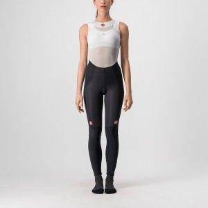 Black / Silver Women Castelli SORPASSO RoS W Leggings | XGFLN-2571