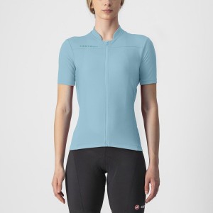 Blue Women Castelli ANIMA 3 Jersey | TASFV-9768