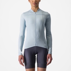 Blue Women Castelli ANIMA 4 LONG SLEEVE Jersey | PXZQM-7693