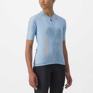 Blue Women Castelli ENDURANCE W Jersey | WSRFB-8143