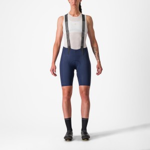 Blue Women Castelli FREE AERO RC W Bib Shorts | MDBSO-0648