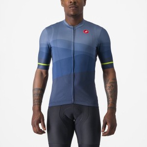 Blue / Light Grey Blue Men Castelli ORIZZONTE Jersey | KOUIL-4158