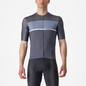 Blue / Light Grey Blue Men Castelli TRADIZIONE Jersey | KGMVS-5013