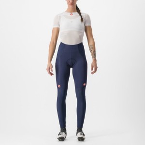 Blue / Silver Women Castelli SORPASSO RoS W Leggings | UWNKH-2061