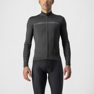 Dark Grey Men Castelli PRO THERMAL MID LS Jersey | KYPSZ-1657