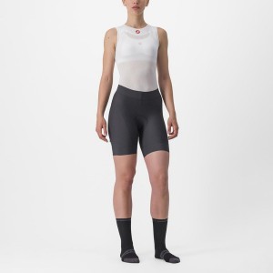 Dark Grey / Orange Women Castelli PRIMA Shorts | QBKTH-5637