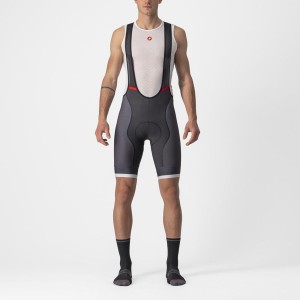 Dark Grey / Silver Grey Men Castelli COMPETIZIONE KIT Bib Shorts | GTZYX-6493