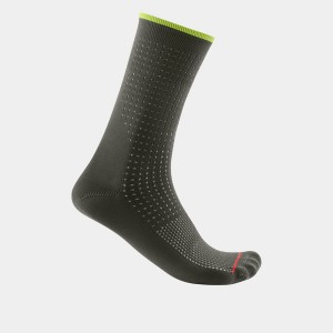 Deep Green Men Castelli PREMIO 18 Socks | LIAPQ-1257