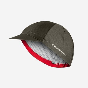 Deep Green Men Castelli ROSSO CORSA 2 Cap | AUESO-5763