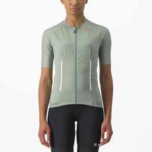 Green Women Castelli ENDURANCE W Jersey | TDZGI-2538