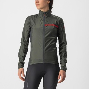 Green / Dark Grey Women Castelli SQUADRA STRETCH W Protection | SGOLV-9254