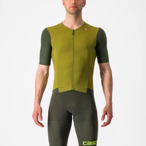 Green / Deep Green Men Castelli PREMIO Jersey | WRFJK-5201