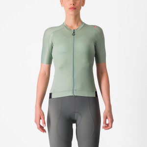 Green / Deep Green Women Castelli ESPRESSO W Jersey | WNUJK-5238