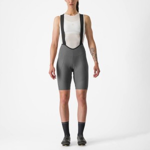 Grey Women Castelli ESPRESSO W DT Bib Shorts | XVDZA-7064