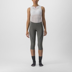 Grey / Dark Grey Women Castelli VELOCISSIMA 3 KNICKER Leggings | QFISU-7481