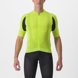 Light Green Men Castelli SUPERLEGGERA 3 Jersey | EZUPW-1502