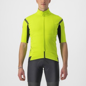 Light Green / Dark Grey Men Castelli GABBA RoS 2 Jackets | NQGJP-3596