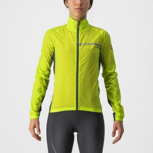 Light Green / Dark Grey Women Castelli SQUADRA STRETCH W Protection | AONRJ-7295