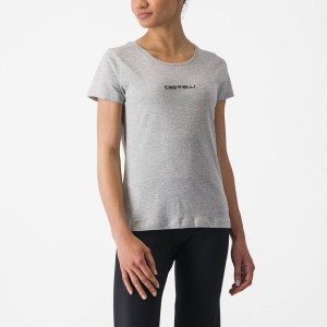 Light Grey Women Castelli CASTELLI CLASSICO W TEE Casual | WJEGR-2016