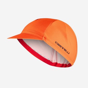 Orange Men Castelli ROSSO CORSA 2 Cap | PEAGM-4209