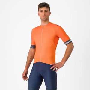 Orange / Dark Grey Men Castelli ENTRATA VI Jersey | PKXHO-6417