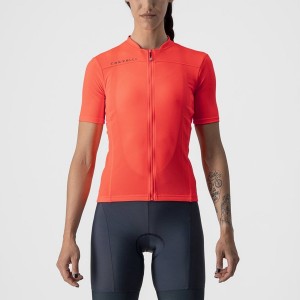 Pink / Dark Grey Blue Women Castelli ANIMA 3 Jersey | FGDXQ-7259