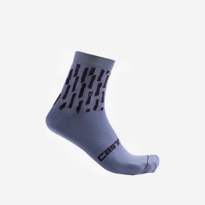 Purple White Women Castelli AERO PRO W 9 CM Socks | NYQEV-7462