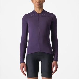 Purple Women Castelli ANIMA 4 LONG SLEEVE Jersey | MALKQ-6158