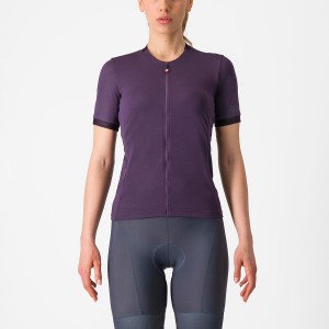 Purple Women Castelli LIBERA Jersey | FXIUO-3062