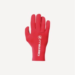 Red Men Castelli DILUVIO C Gloves | XFOSJ-2735