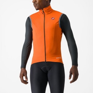 Red Orange Men Castelli PERFETTO RoS 2 Vest | WMQTI-2794