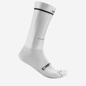 White Men Castelli FAST FEET 2 Socks | VWLUJ-9283