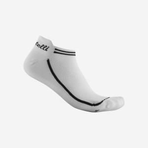 White Women Castelli INVISIBILE Socks | WKBXG-8361