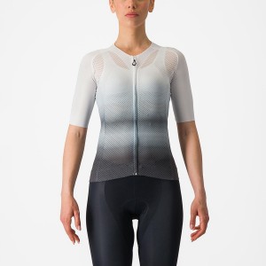 White / Dark Grey Women Castelli CLIMBER'S 4.0 W Jersey | AWGYN-1975