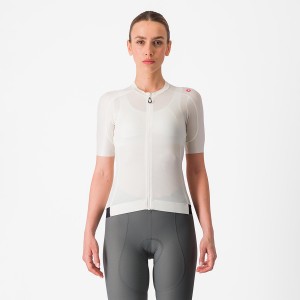 White / Dark Grey Women Castelli ESPRESSO W Jersey | VQKJM-4160