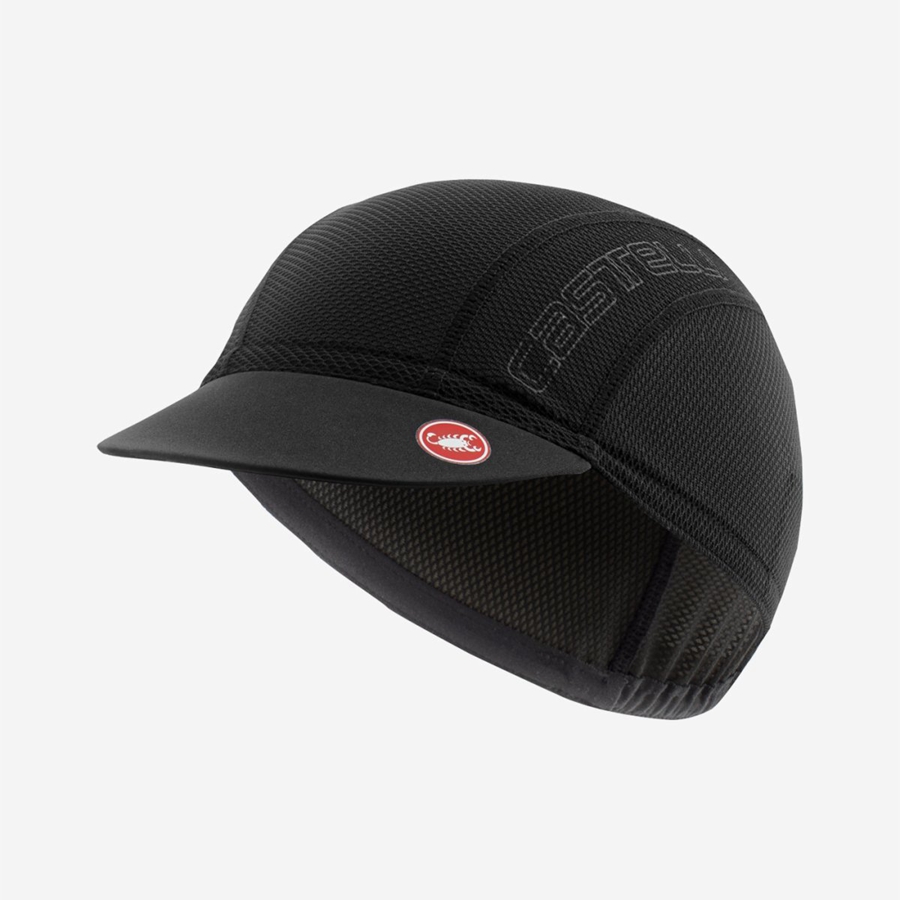 Black Men Castelli A/C 2 CYCLING Cap | RZQBF-7846